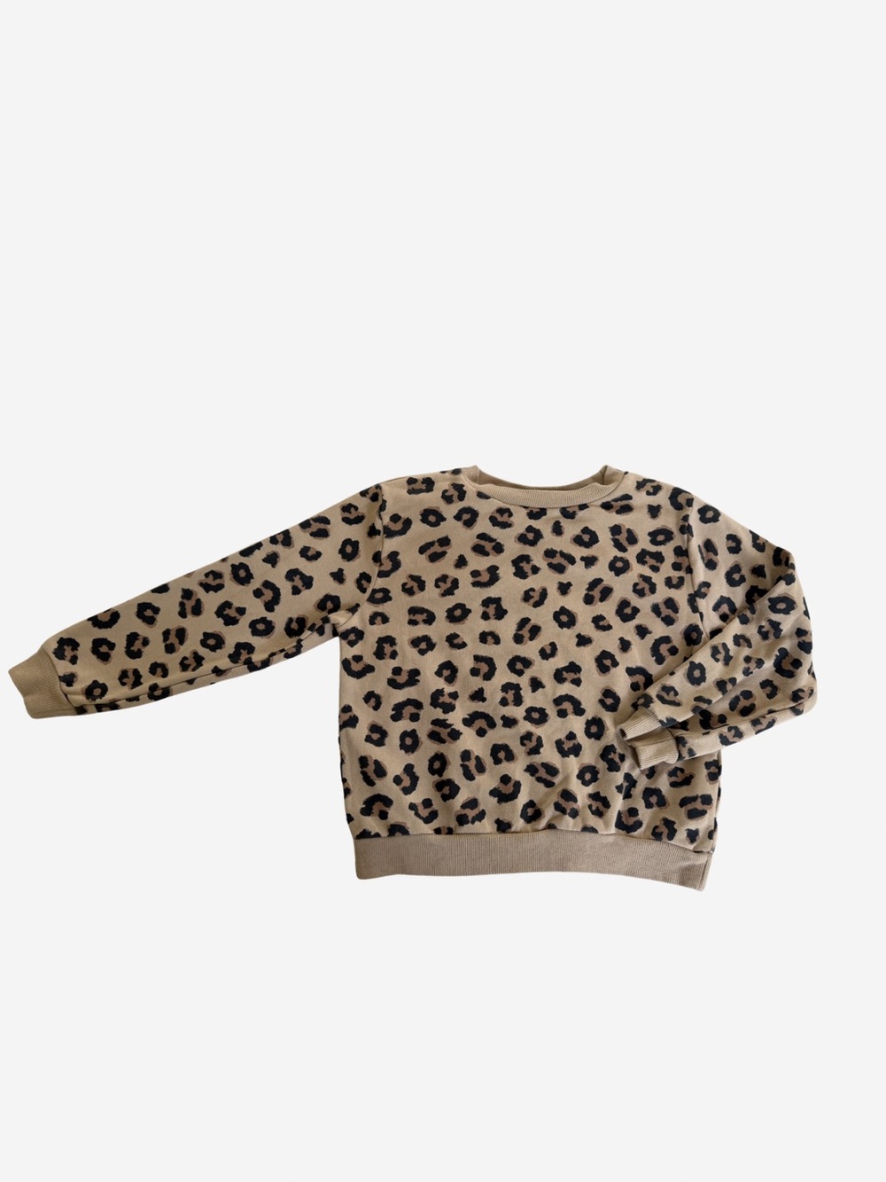 H&M Kids Leopard Print Sweater in Tan and Black